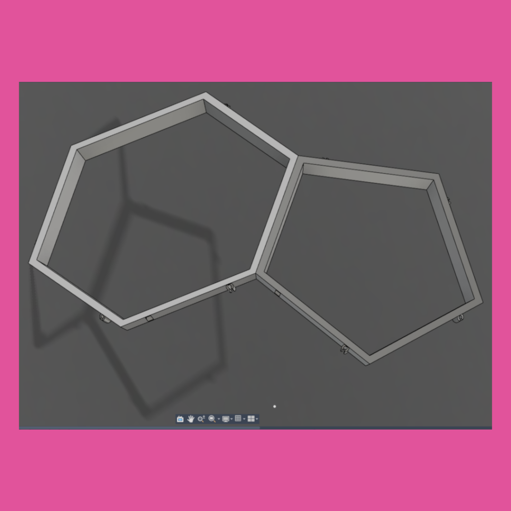 Models used for of a hanging lamp shaped like a Truncated Icosahedron used for lighting.